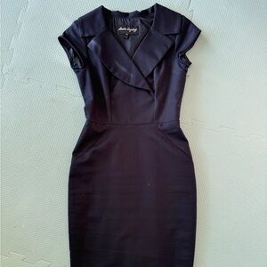 COPY - Femme de Carrière Sandra Angelozzi Little Black Dress (Size 30)